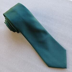Croft & Barrow Green Satin Necktie 58" L 3" W polyester